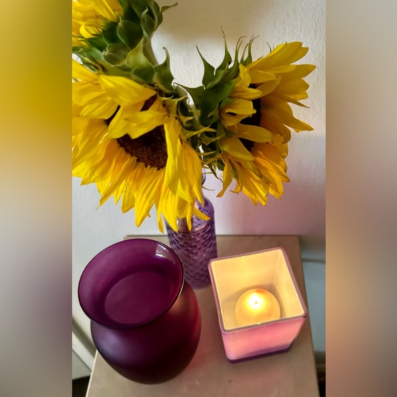 Teleflora square purple/Lavender vase and/or planter. 4.75” - Picture 8 of 16